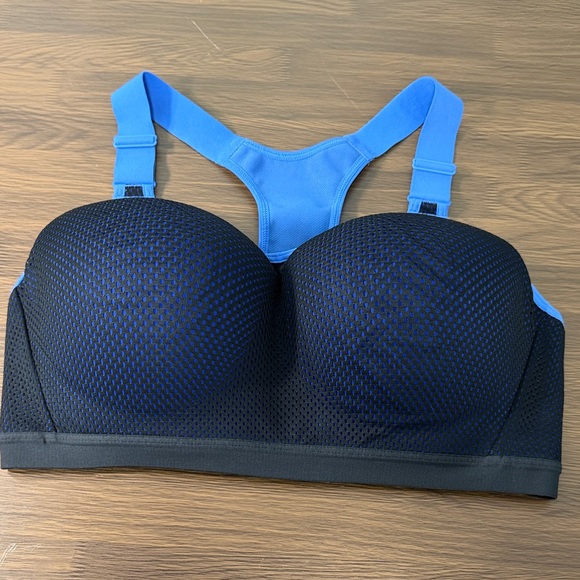 VSX Sport Blue and Black Sports Bra Sz 38DD - Picture 1 of 7